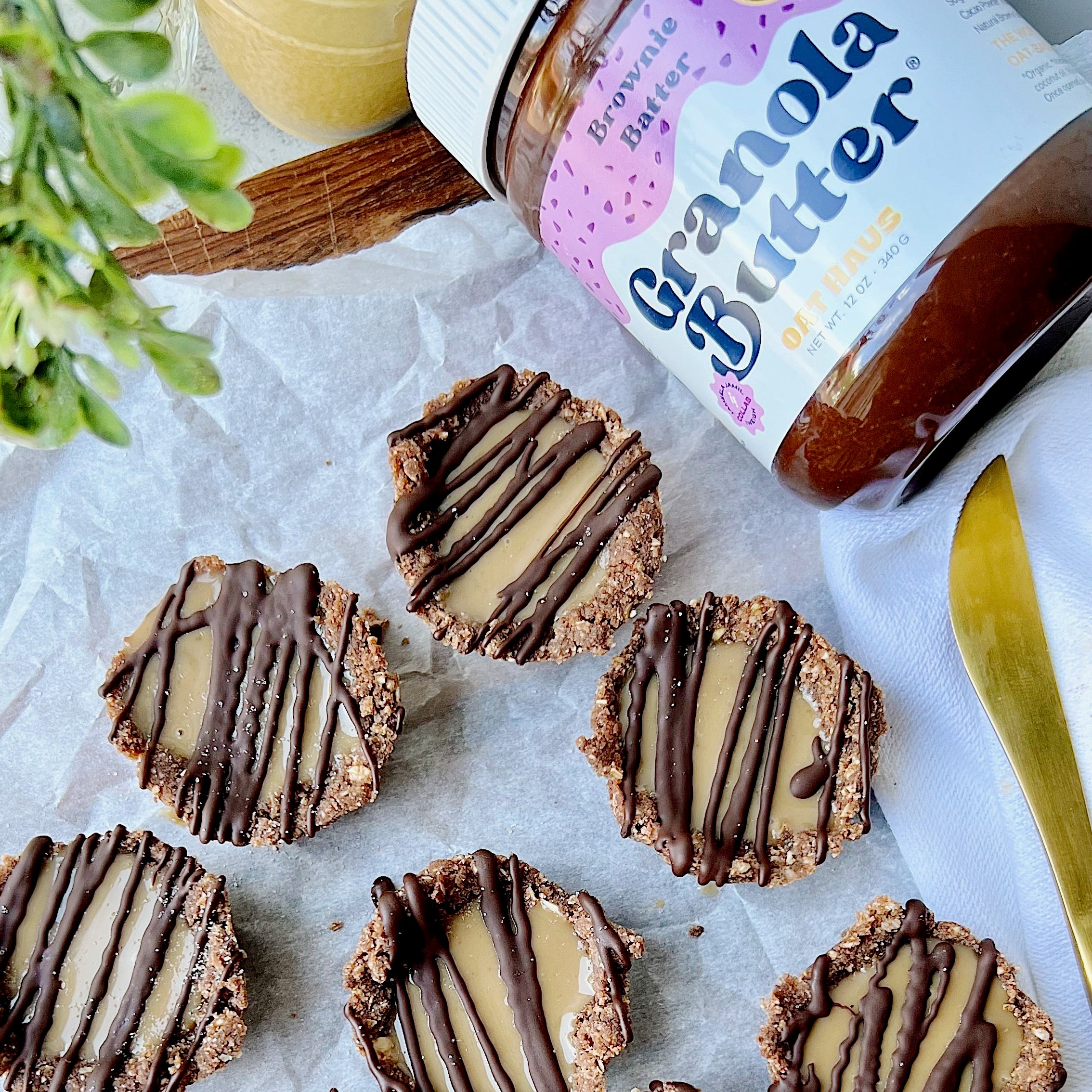 Brownie Coconut Caramel Cups (Gluten-Free, Nut-Free, Vegan) – Oat Haus