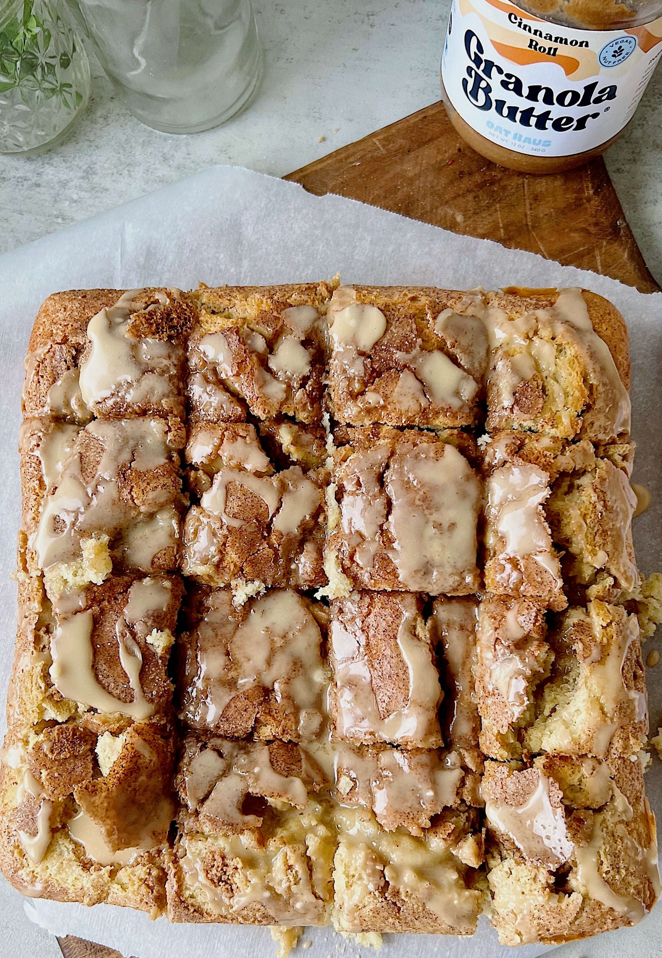 Cinnamon Roll Banana Cake (NutFree) Oat Haus