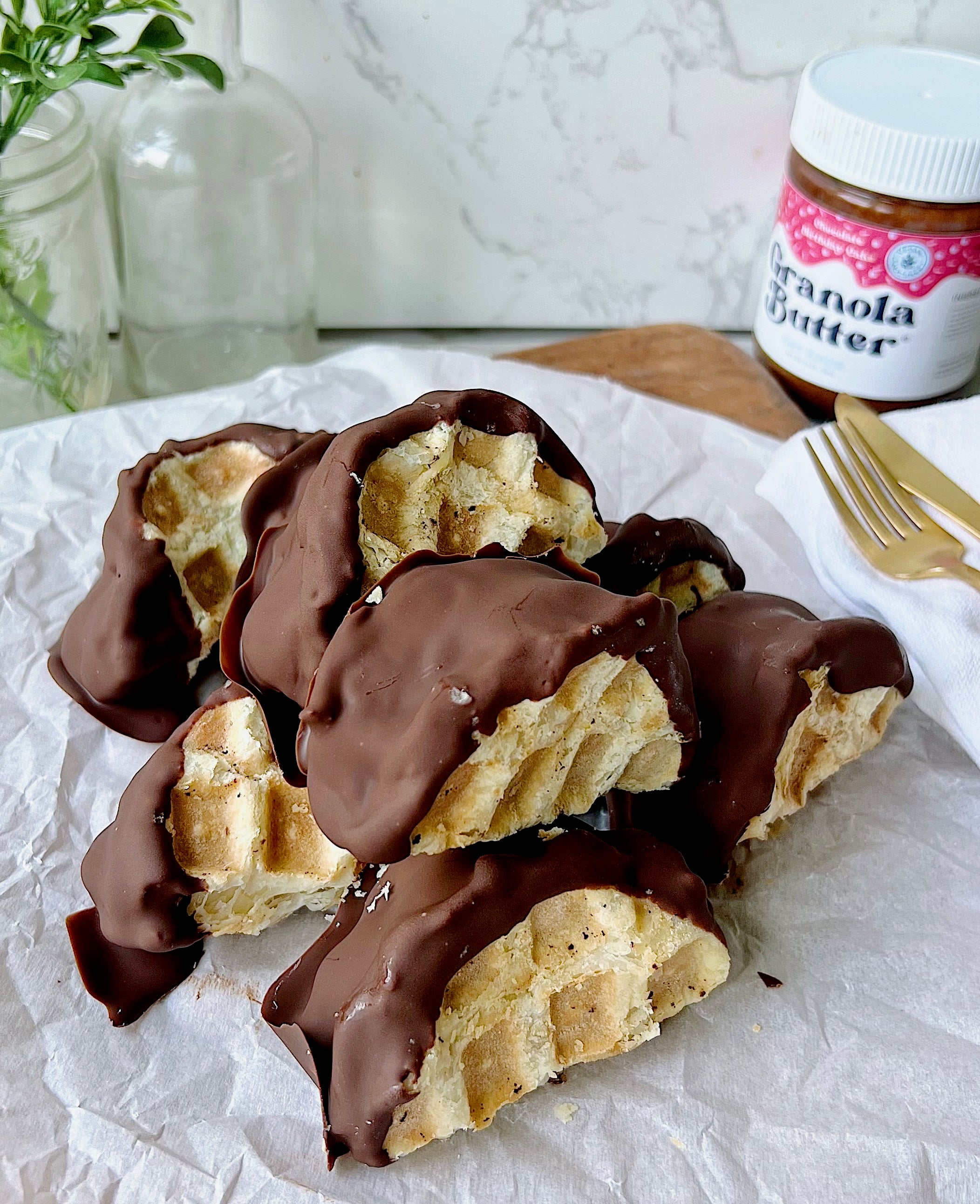 Granola Butter CHOCO TACOS (High Protein, Kid Friendly, NutFree) Oat
