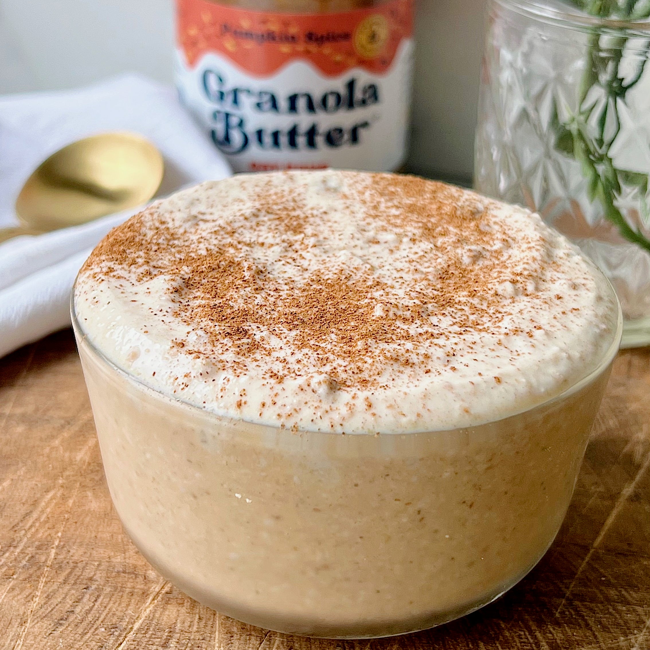 Pumpkin Spice Mousse Overnight Oats (GlutenFree, Vegan, Refined Sugar