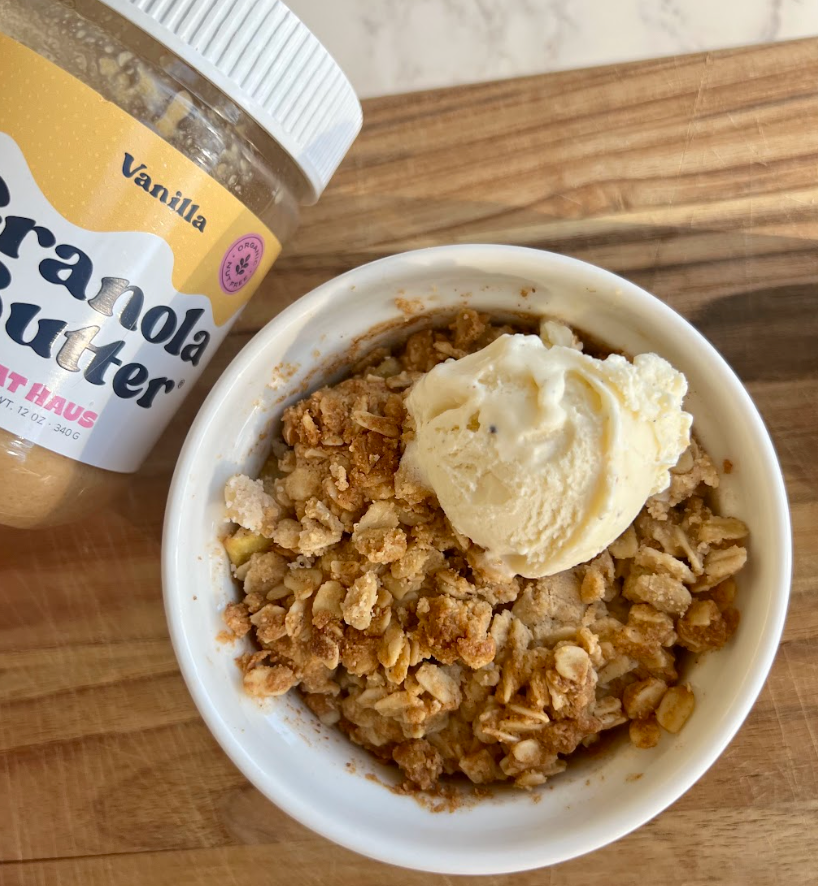 Single Serve Apple Crisp (GlutenFree, Vegan, Refined SugarFree) Oat