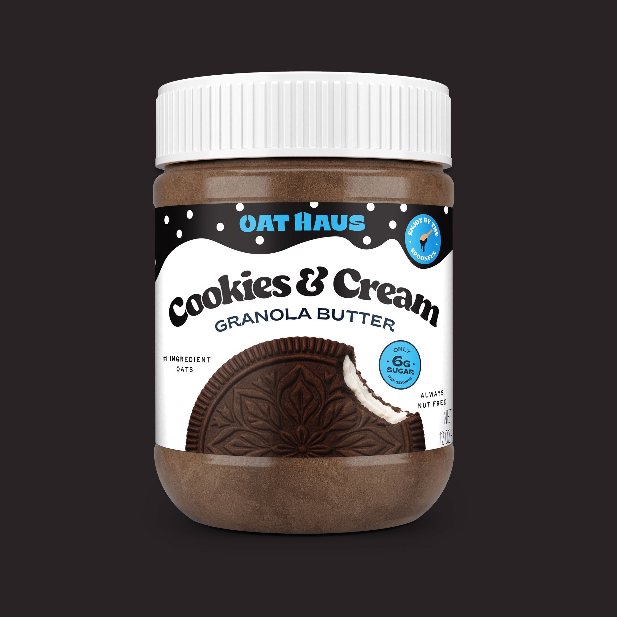 Cookies & Cream Granola Butter® (Nut-Free, Gluten-Free) – Oat Haus