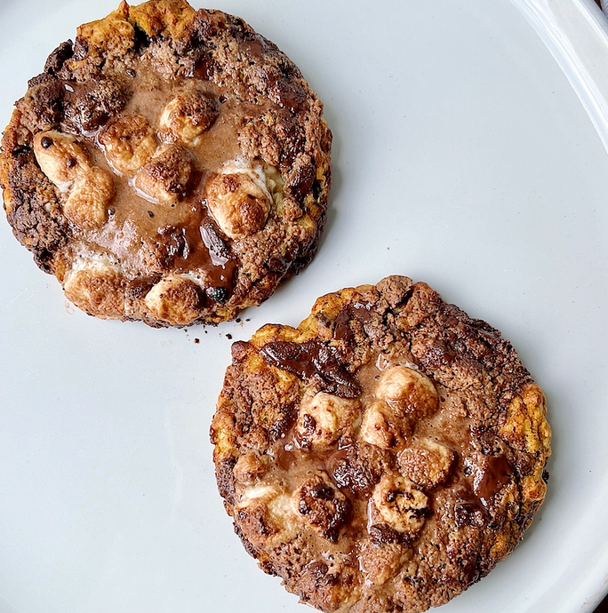 Air Fryer S'mores Cookies! (GFO, VO)