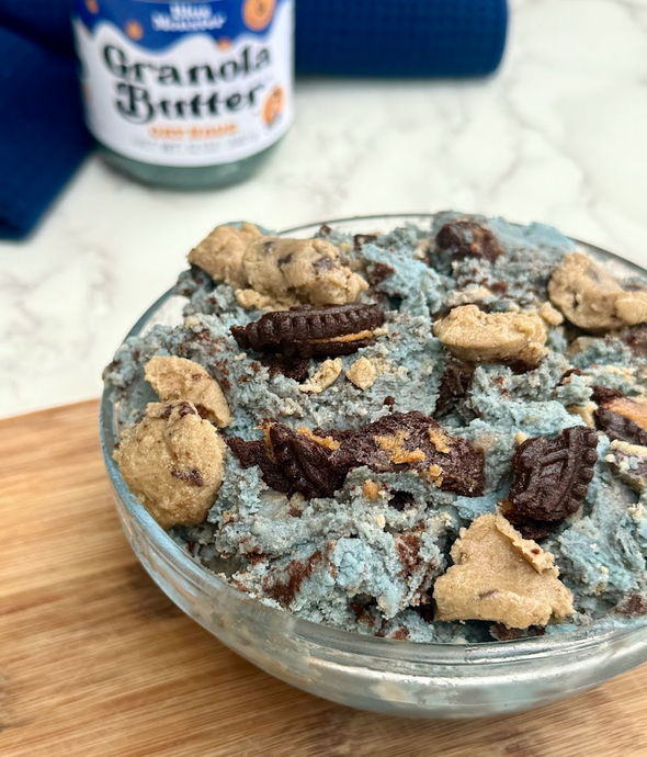 Blue Monster Cookie Dough Dip 💙 (Dairy-Free, Gluten-Free)