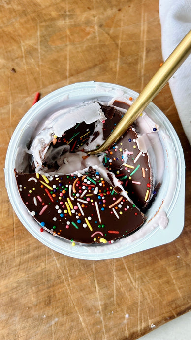 Quick & Easy Dessert: Chocolate Covered Cherry Froyo (GF, Nut-Free)