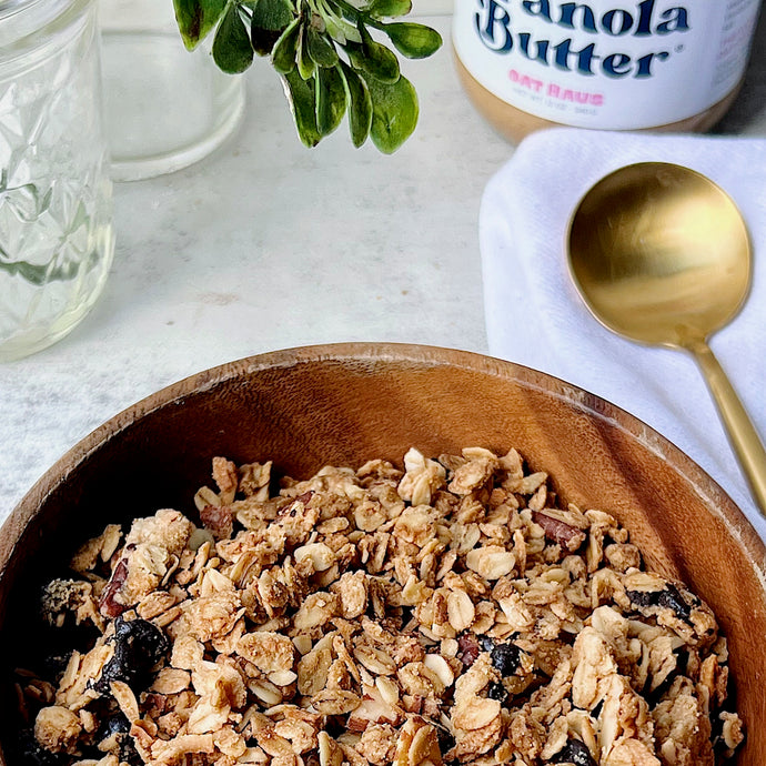 Maple Pecan Granola Butter Granola (Gluten-Free, Vegan)