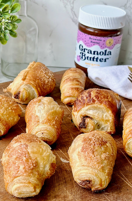 Mini Pain Au Chocolat (Brownie Batter GB Edition!!)