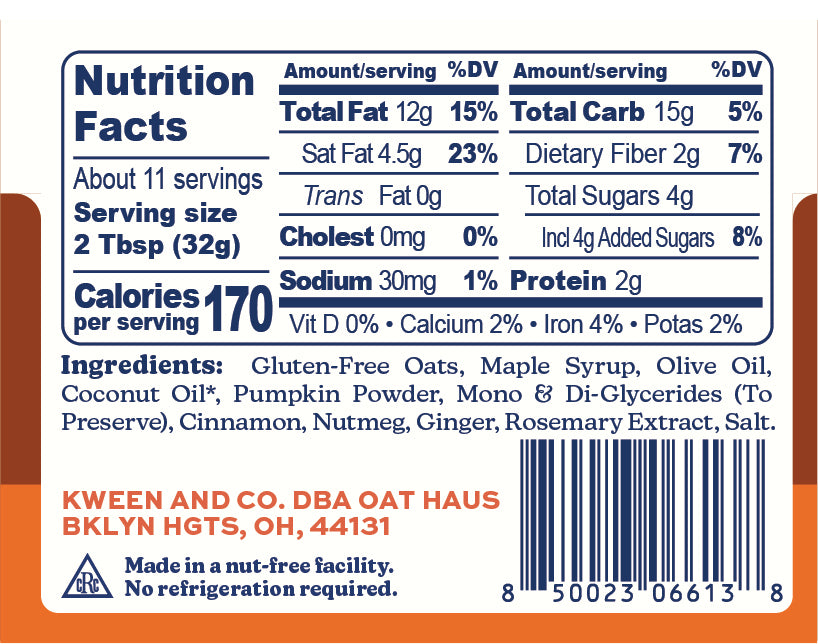 Nutrition Facts 1