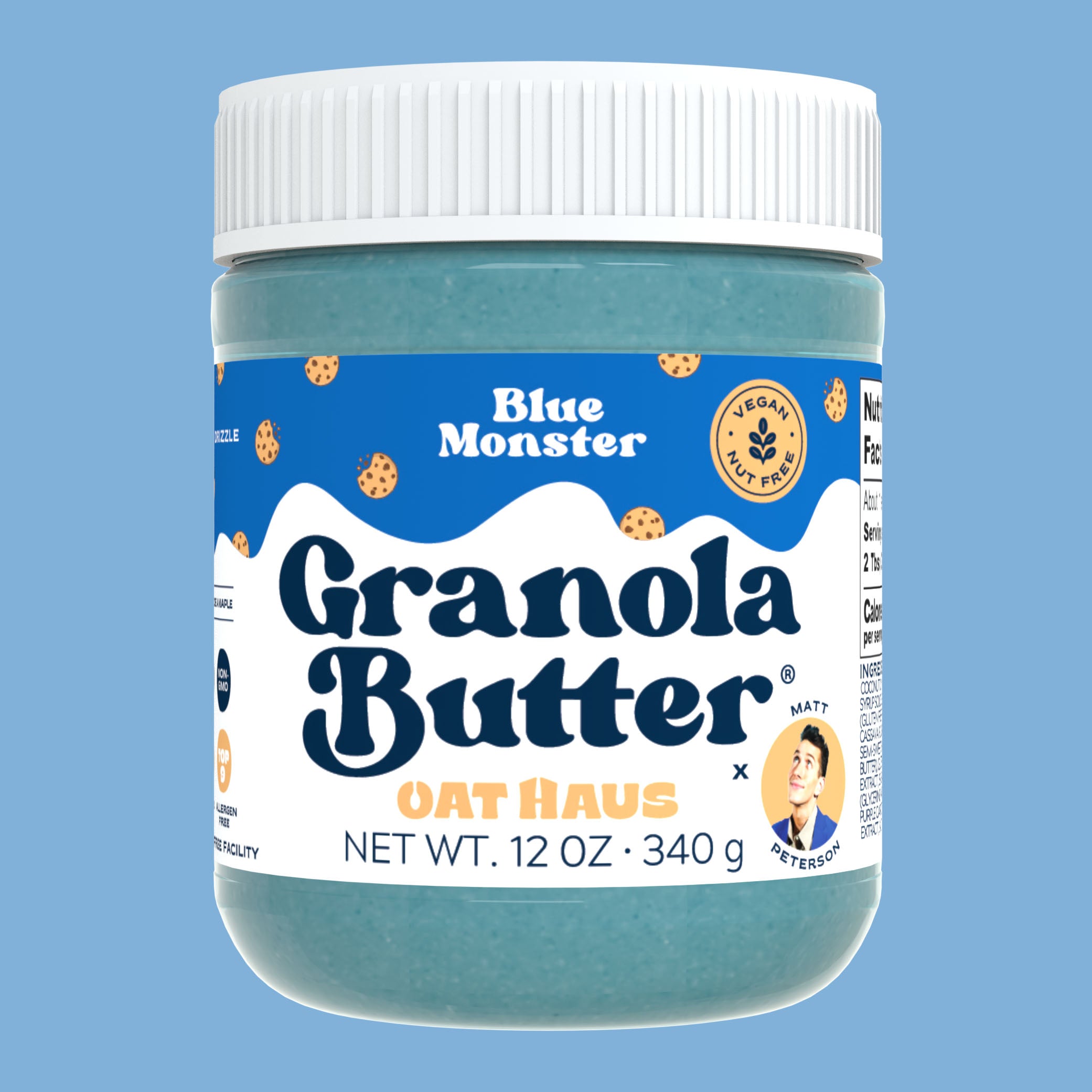 Blue Monster Granola Butter® (NutFree, SchoolSafe, GlutenFree) Oat