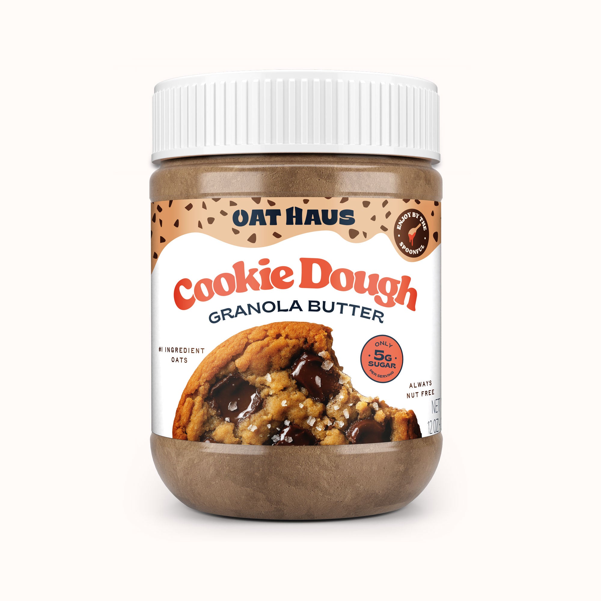 Jar of Oat Haus Cookie Dough Granola Butter 